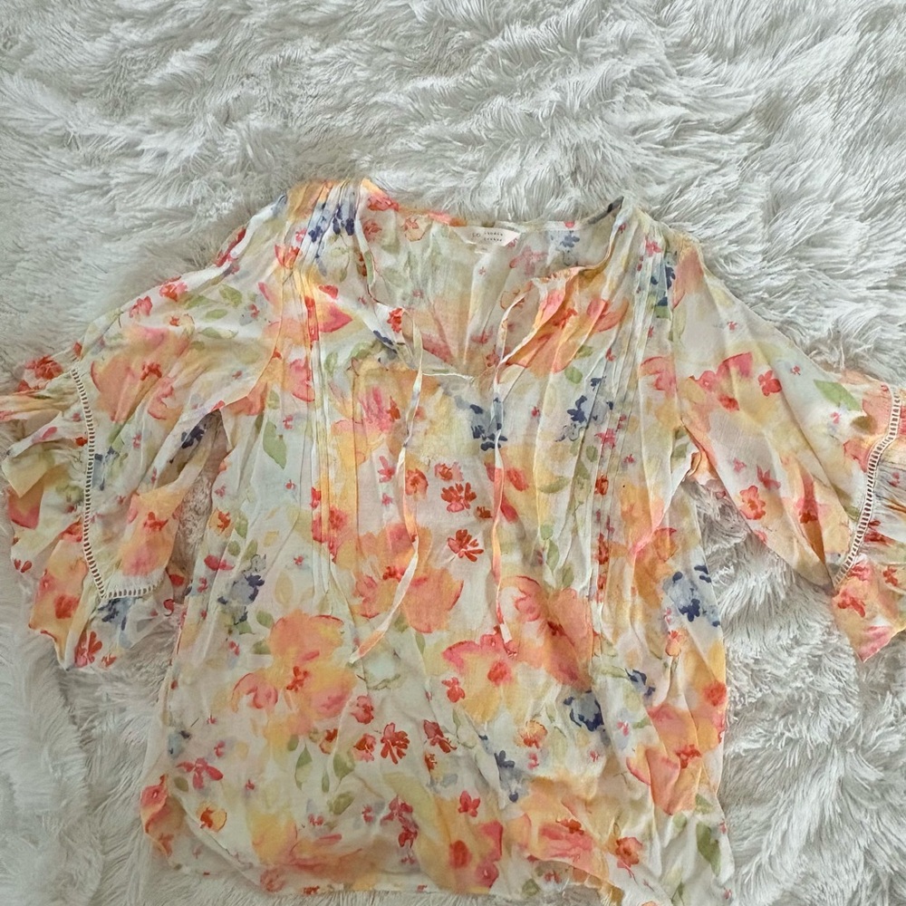 Lauren Conrad Floral Blouse